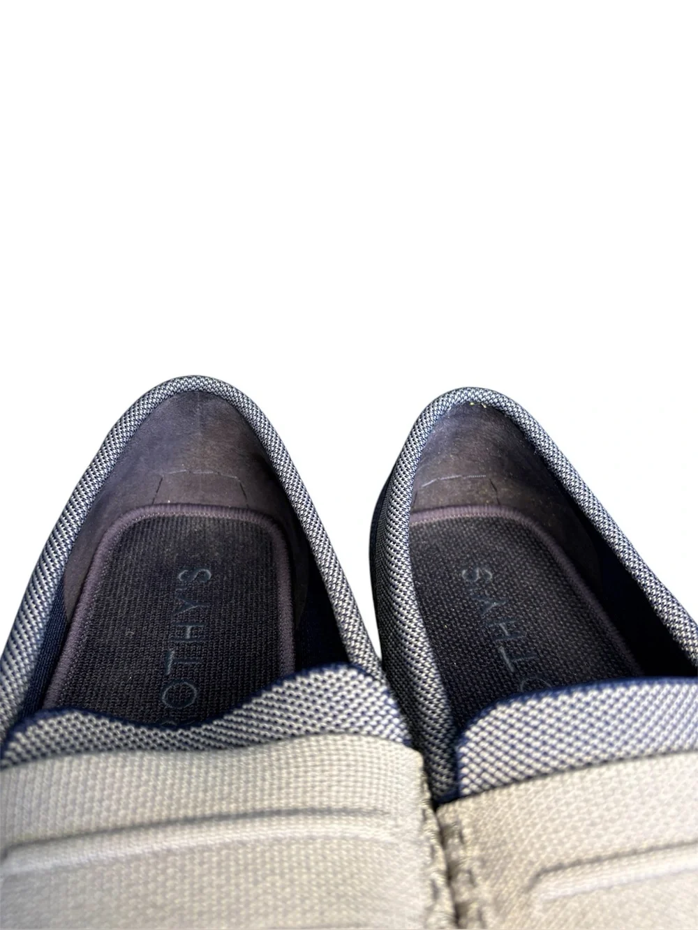 Rothy’s Amalfi Blue & Gray Men’s Driving Loafers Size 10.5